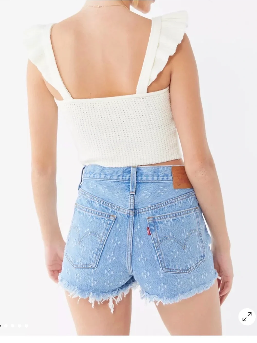 Levi's 501 High-Waisted Denim Short - Dottie Blues W32